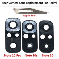 2 sztuk/partia, tylny obiektyw szklany obiektyw dla Xiaomi Redmi uwaga 10/uwaga 10s/uwaga 10 Pro z naklejki samoprzylepne 3